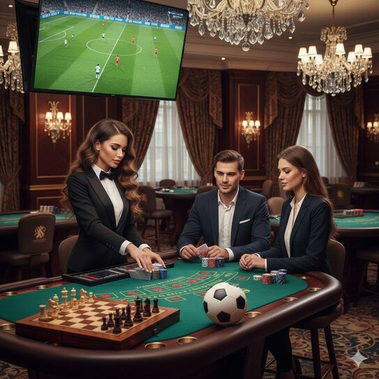 麻将桌与骰子，每日运势背景